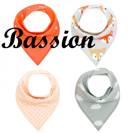 Bassion 4 Pack Baby Bibs Baby Bandana Bib Baby Drool Bibs - Click Image to Close