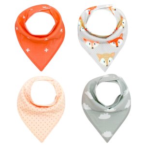 Bassion 4 Pack Baby Bibs Baby Bandana Bib Baby Drool Bibs